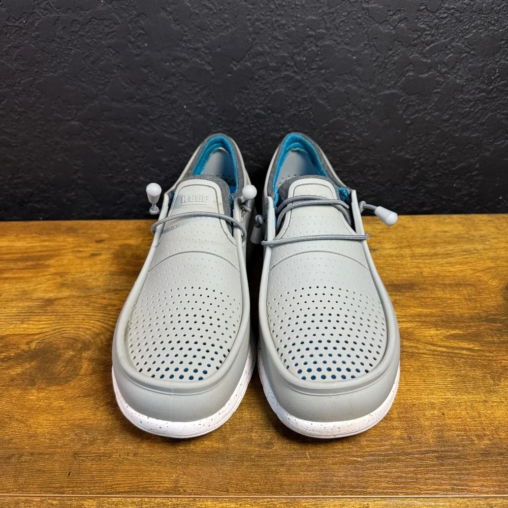 Reef Water Coast Grey Synthetic Water Shoes Mens Size 8